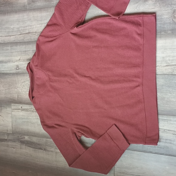 Goodfellow & Co Sweater Pullover XL Men's 1/4 Zip Burgundy Red Long Sleeves New - Picture 7 of 8